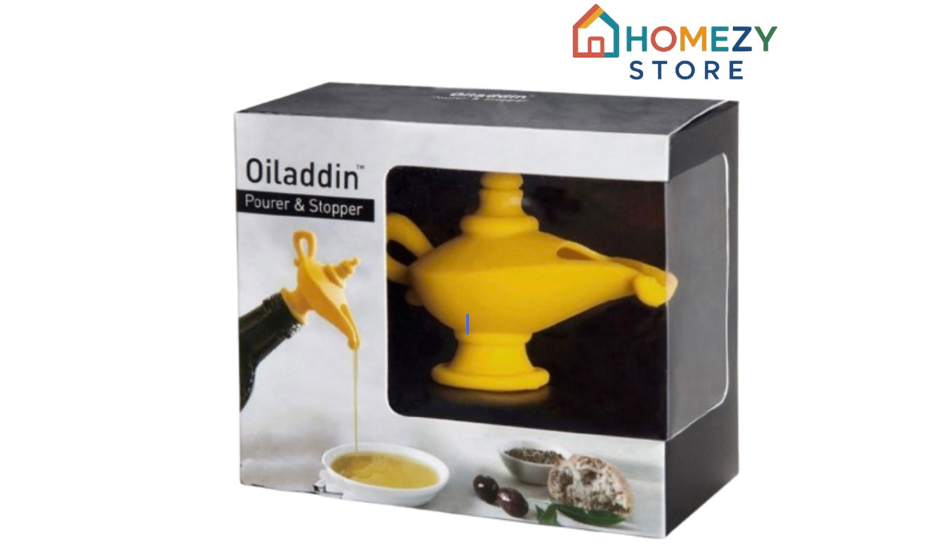 Creative silicone Aladdin lamp wine pouring device kitchen oil pouring nozzle leak proof sealing plug spiral type wine