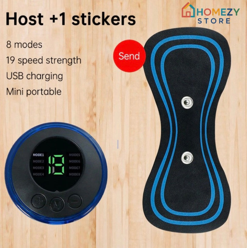 EMS Electric Pulse Neck Massager Cervical Massage Patch Back Sticker Muscle Stimulator Portable Relief Pain Relax Massageador