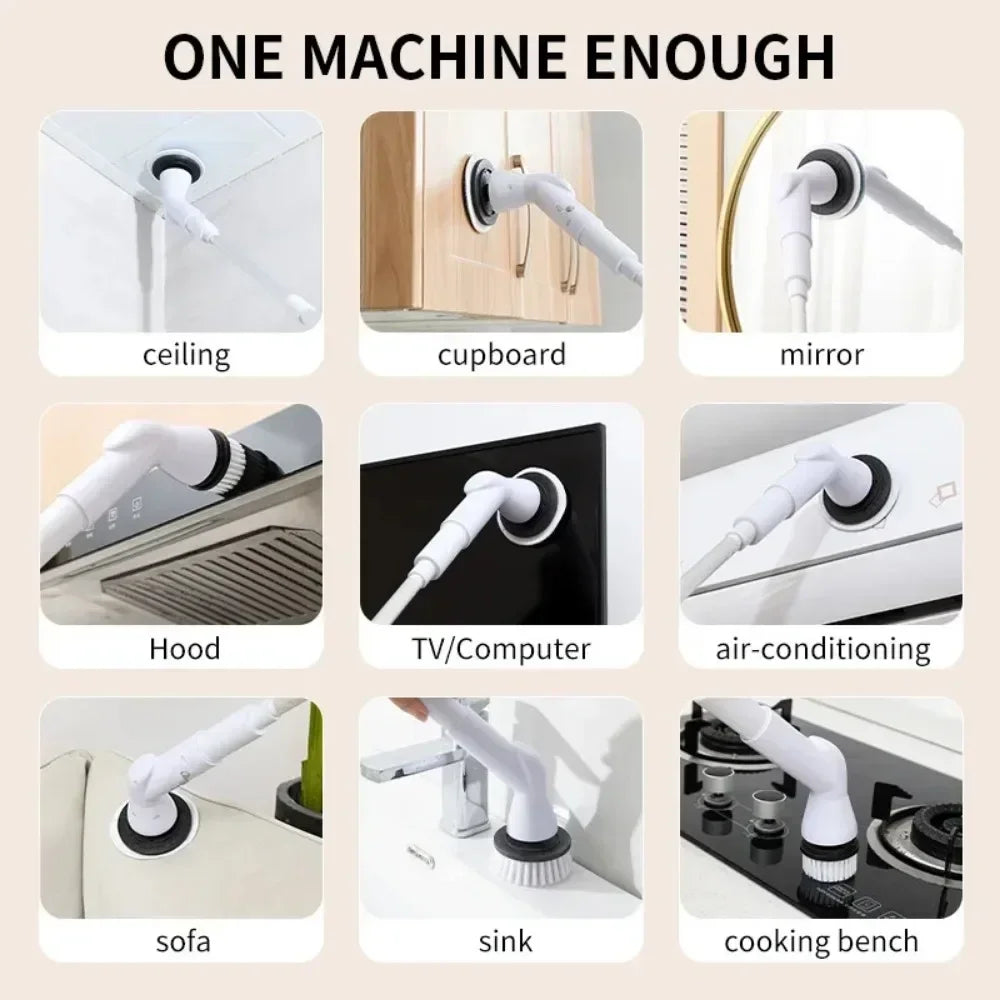 Electric Spin Scrubber – Powerful Cordless Cleaning Brush