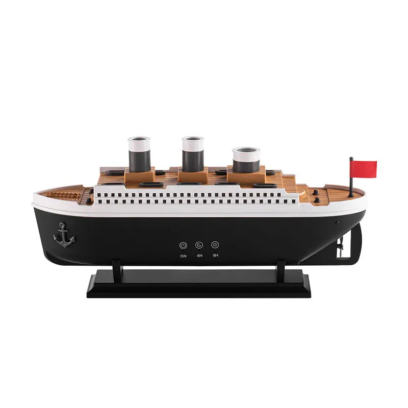 Titanic Ship Model Decoration Air Humidifier 250ml Essential Oil Diffuser Jellyfish Smoke Ring Spray Aroma Diffuser For Home