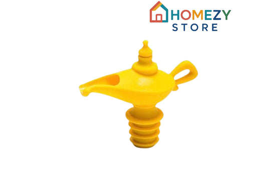 Creative silicone Aladdin lamp wine pouring device kitchen oil pouring nozzle leak proof sealing plug spiral type wine