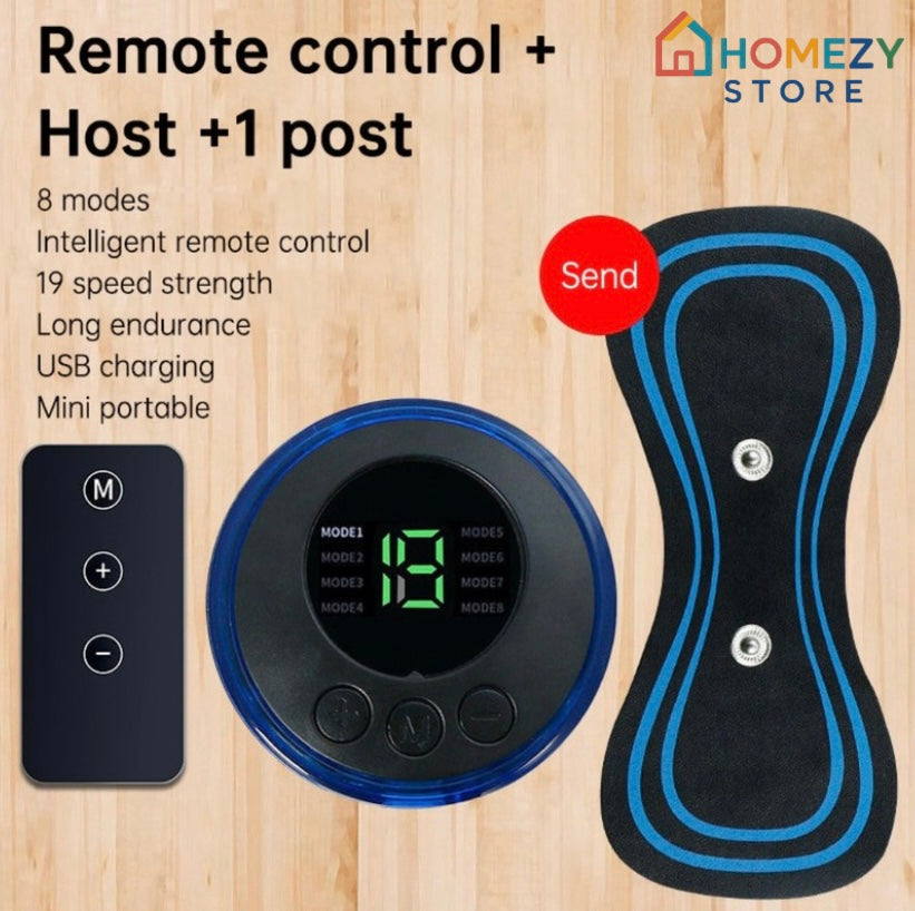 EMS Electric Pulse Neck Massager Cervical Massage Patch Back Sticker Muscle Stimulator Portable Relief Pain Relax Massageador