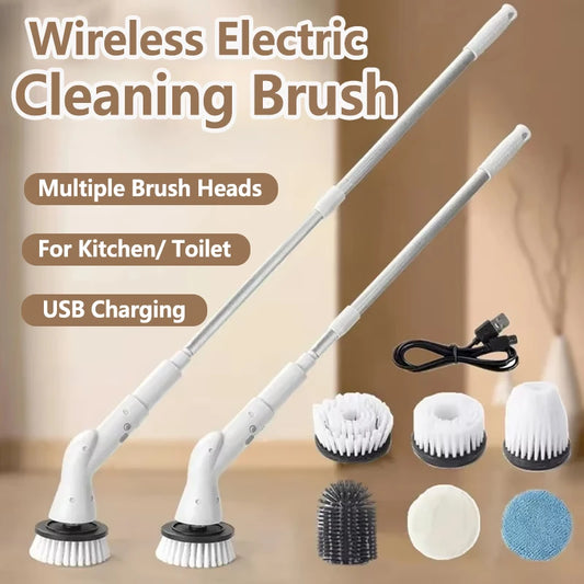Electric Spin Scrubber – Powerful Cordless Cleaning Brush