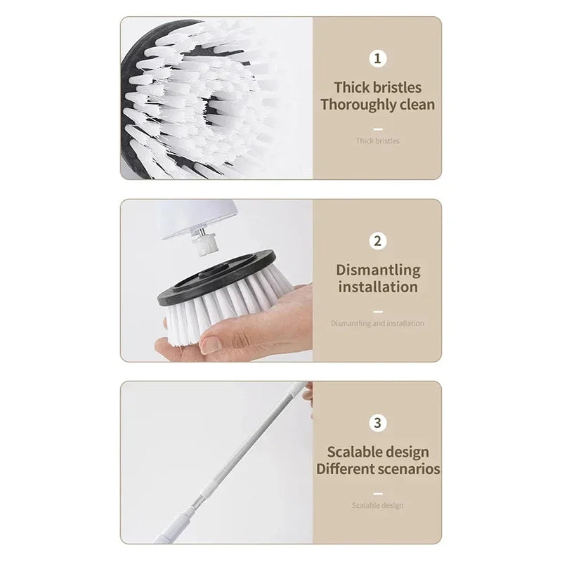 Electric Spin Scrubber – Powerful Cordless Cleaning Brush