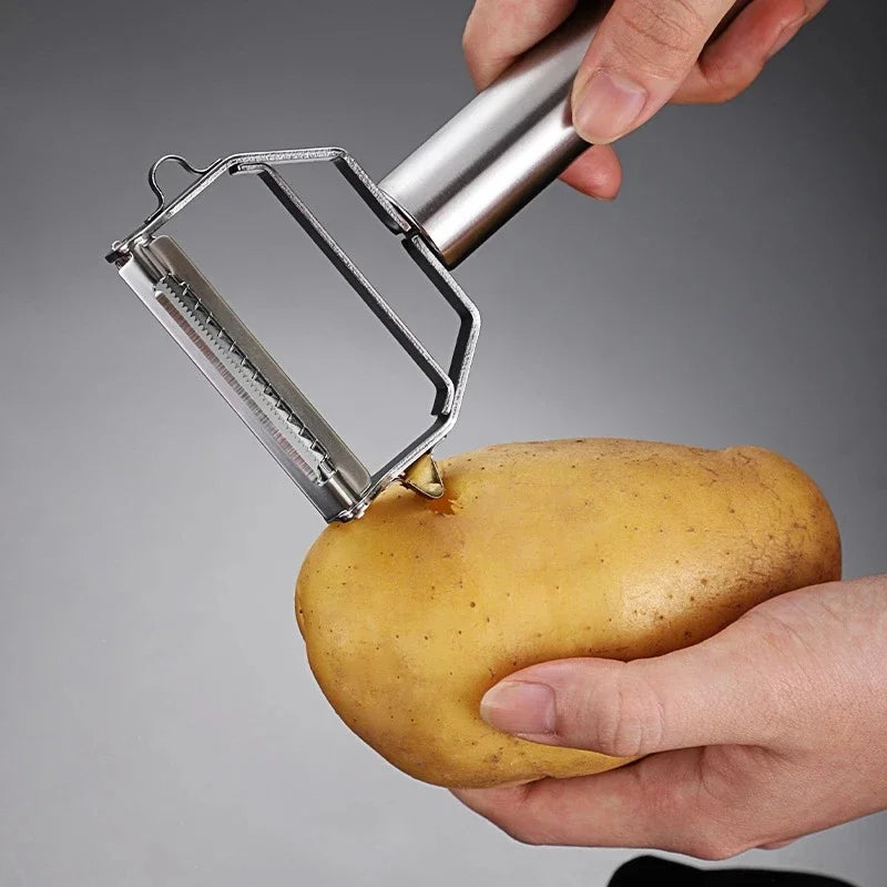 Stainless Steel Peeler Fruit Vegetable Multifunction Grater Julienne Peeler Slice Melon Potato Carrot Cucumber Home Kitchen Tool