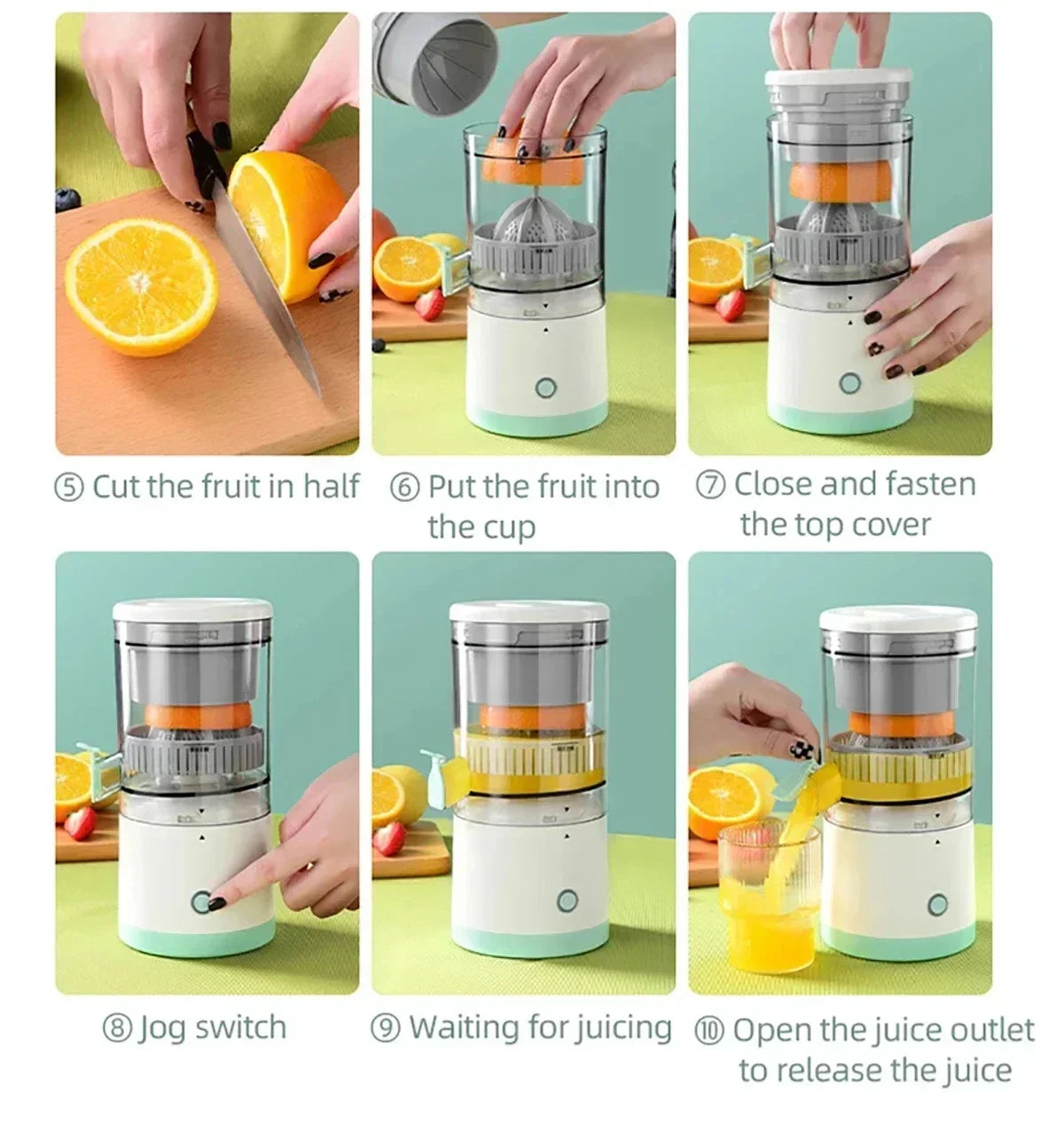 Electric Citrus Juicer – Powerful & Quiet for Fresh Juices at Home