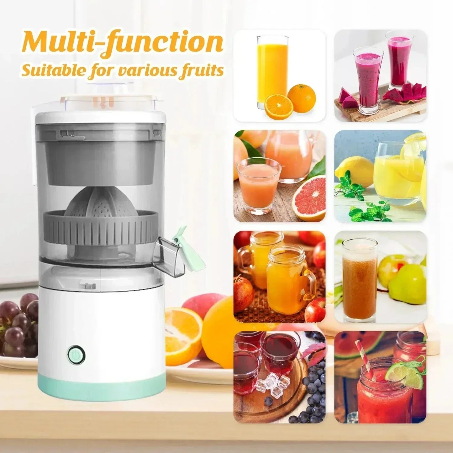 Electric Citrus Juicer – Powerful & Quiet for Fresh Juices at Home