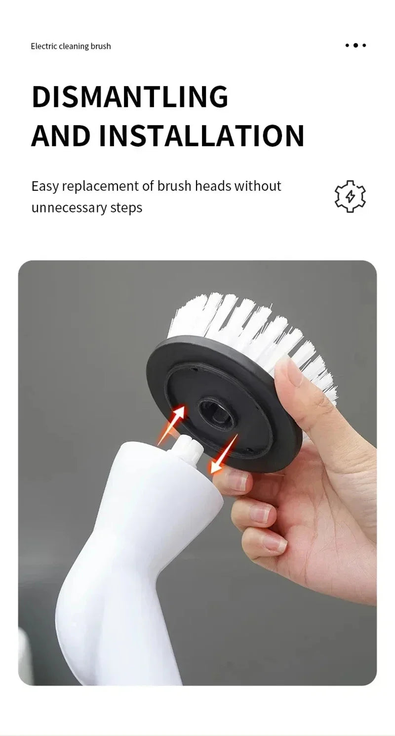 Electric Spin Scrubber – Powerful Cordless Cleaning Brush