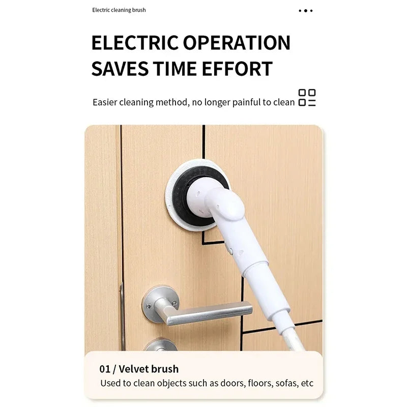 Electric Spin Scrubber – Powerful Cordless Cleaning Brush