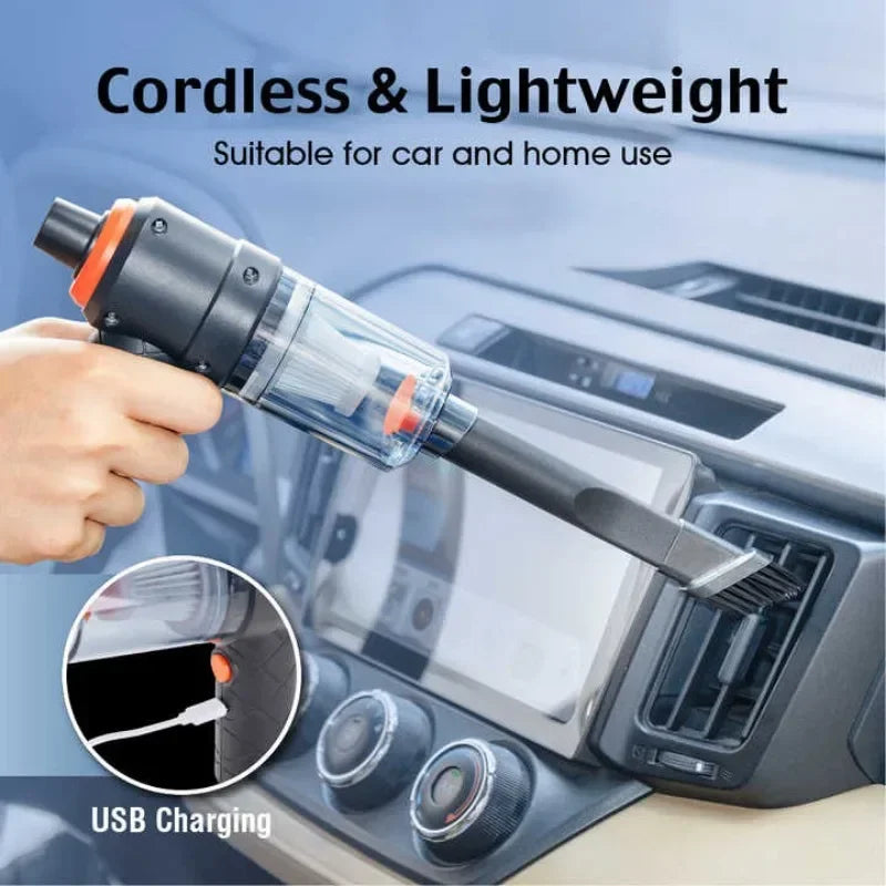 Car Vacuum Cleaner Car Cordless Mini Vacuum Cleaner Powerful Blower Powerful Suction  Dual Purpose Pet Vacuum Cleaner