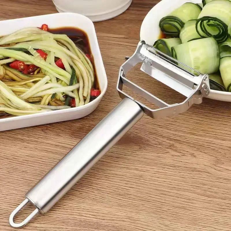 Stainless Steel Peeler Fruit Vegetable Multifunction Grater Julienne Peeler Slice Melon Potato Carrot Cucumber Home Kitchen Tool