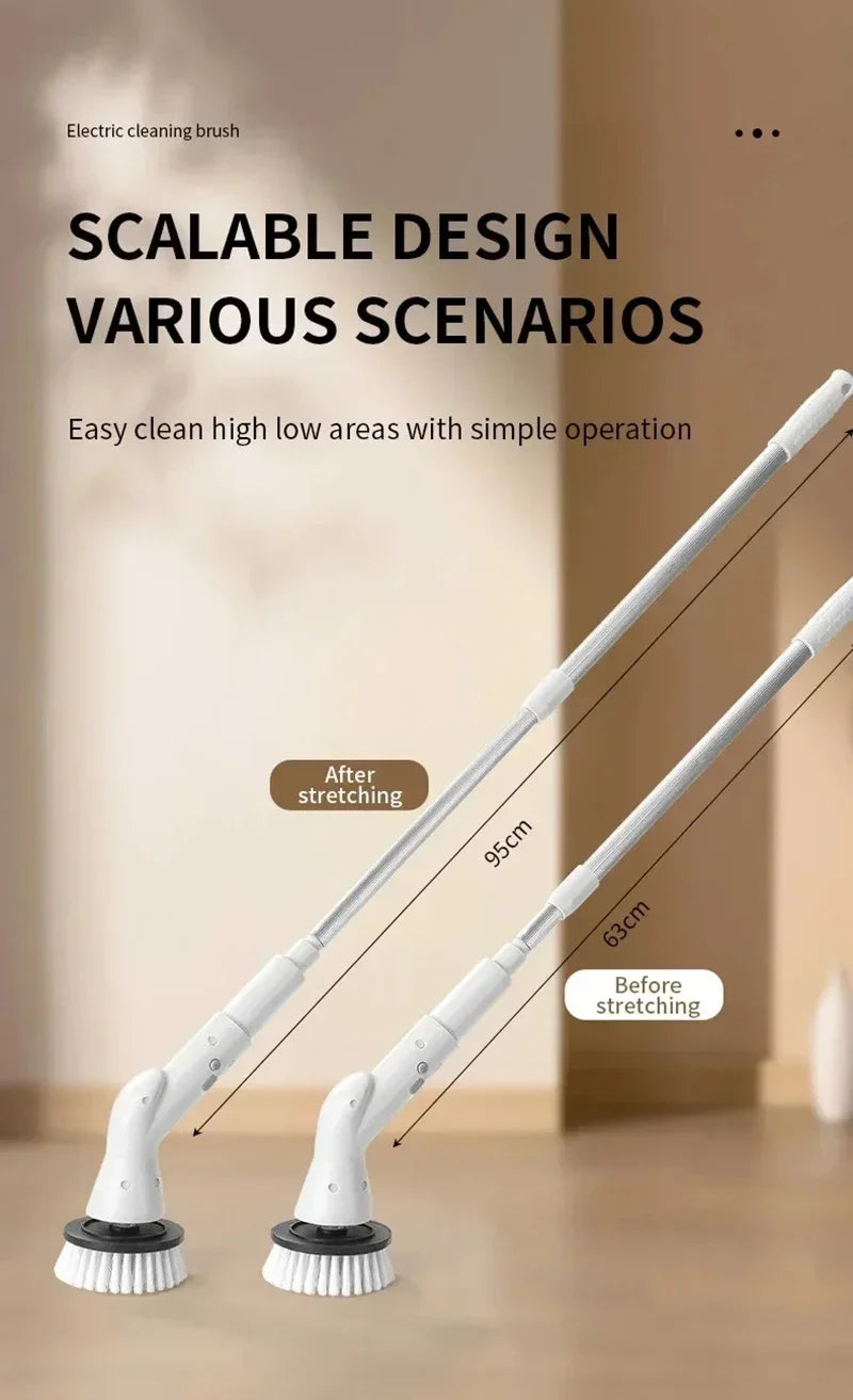 Electric Spin Scrubber – Powerful Cordless Cleaning Brush