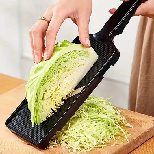LMETJMA Cabbage Slicer Grater Stainless Steel Cabbage Scraper Vegetable Cutter Julienner Shredder Mandoline Food Slicer JT265