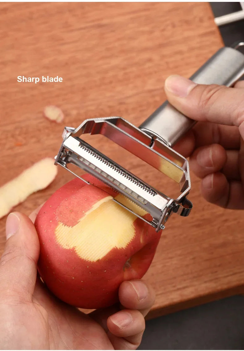 Stainless Steel Peeler Fruit Vegetable Multifunction Grater Julienne Peeler Slice Melon Potato Carrot Cucumber Home Kitchen Tool
