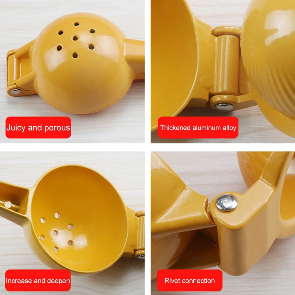 Lemon Squeezer Home Manual Lemon Squeezer Aluminum Alloy Portable Hand Pressed Citrus Orange Fruit Juicer Practical Kitchen Tool